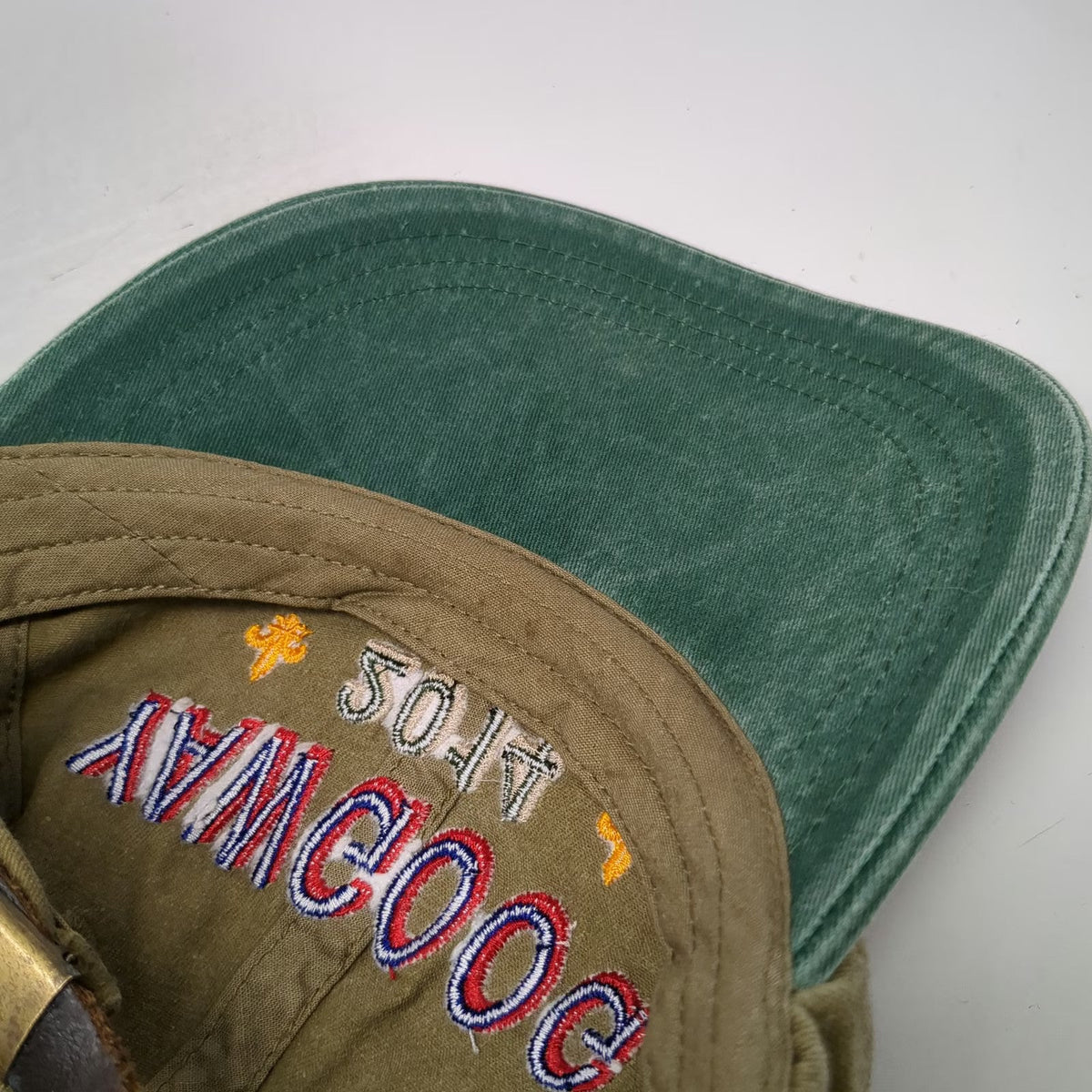 Legacy Baseball Cap Green One Size Yawgoog 2014 Boy Scout Camp Leather Strap Hat