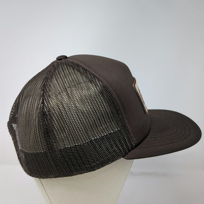 Brown Trucker Hat Idaho Truss Meridian Mesh Snapback Foam Front Patch Vintage