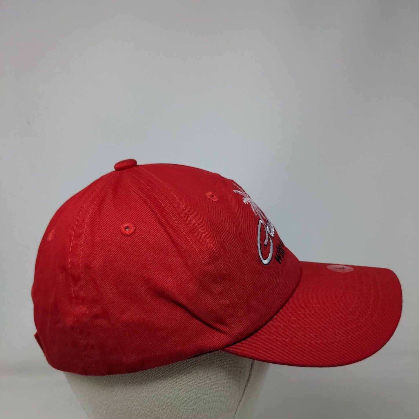 Cruising With Carnival Strapback Hat Red Large Embroidered W/Tags