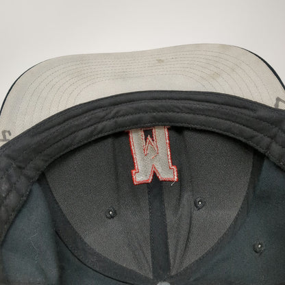 Champro Snapback Black XL Embroidered Letter M Gray Underbrim Sports Hat