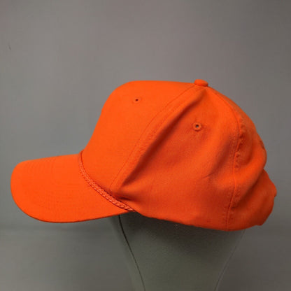 Signatures Men's Snapback Hat Bright Orange Size OSFA Blank Rope