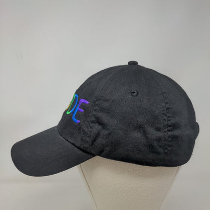 Pride Slideback Hat Black OSFA Adjustable Embroidered Logo 6 Panel zKapz