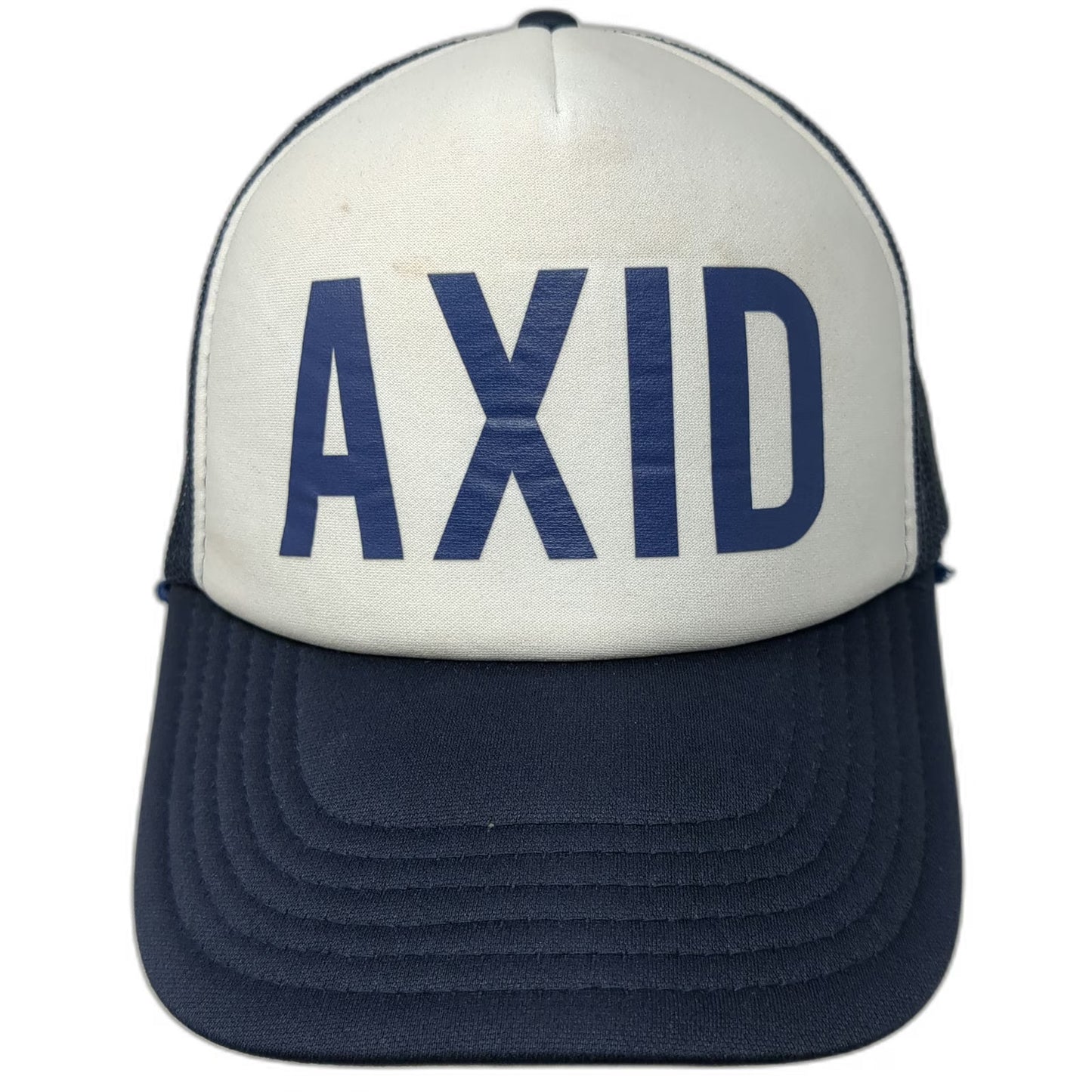 OTTO Trucker Hat Blue White One Size AXID Graphic Foam Mesh Snapback Polyester