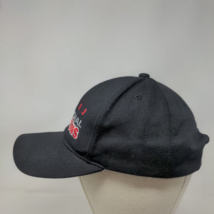 Ohio State Buckeyes 2002 National Champion Strapback Hat Black OSFA Vintage NCAA