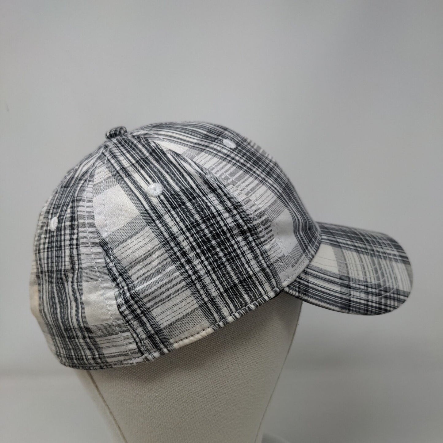 Dickies Fitted Hat Multicolor OSFM Plaid 6 Panel Vent Holes Tek Flex