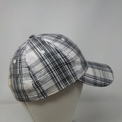 Dickies Fitted Hat Multicolor OSFM Plaid 6 Panel Vent Holes Tek Flex