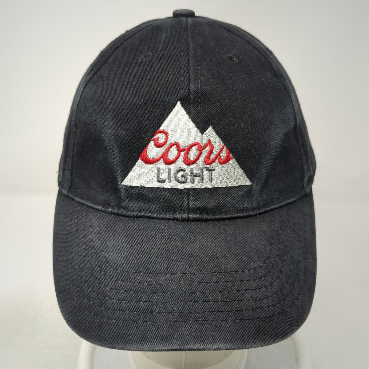 ACME Snapback Black One Size Coors Light Mountain Logo 6 Panel Hat Red White