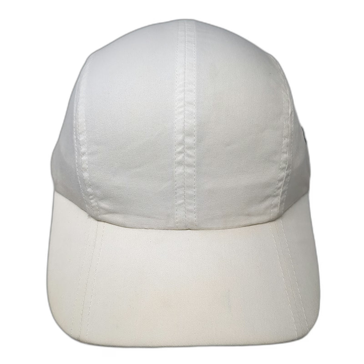 Nike Baseball Cap White One Size Golf Swoosh Hat Elastic Back Cotton Blend