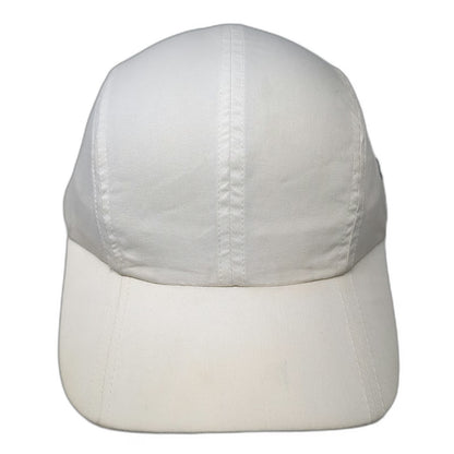 Nike Baseball Cap White One Size Golf Swoosh Hat Elastic Back Cotton Blend