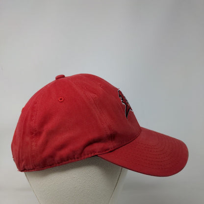 NFL Tampa Bay Buccaneers Strapback Hat Red OSFA Embroidered Logo Flag