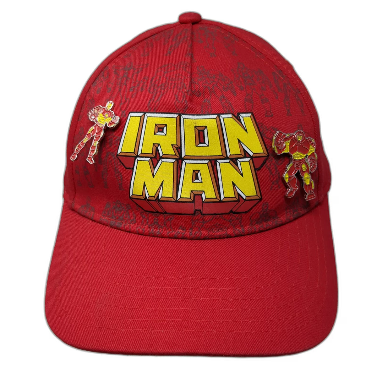 Marvel Iron Man 5 Panel Red One Size Hat Blue Undervisor Enamel Hulkbuster Pins