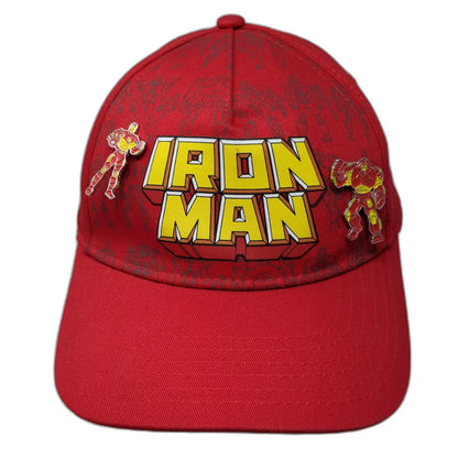 Marvel Iron Man 5 Panel Red One Size Hat Blue Undervisor Enamel Hulkbuster Pins