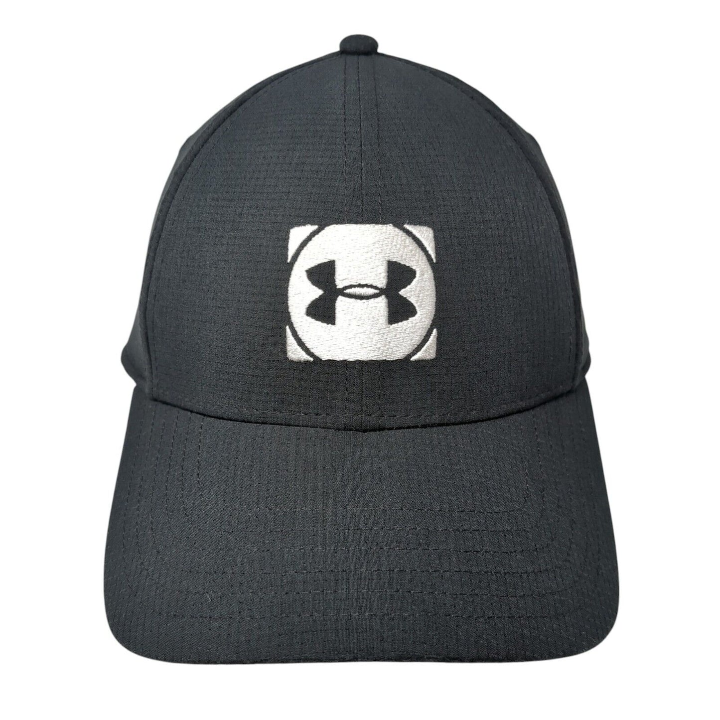 Under Armour Golf Fitted Hat Black L/XL Classic Fit Embroidered 6 Panel