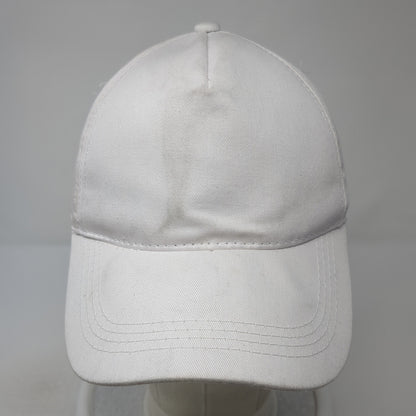 Outdoor Cap Snapback Hat White One Size Adjustable Solid Blank Outdoor
