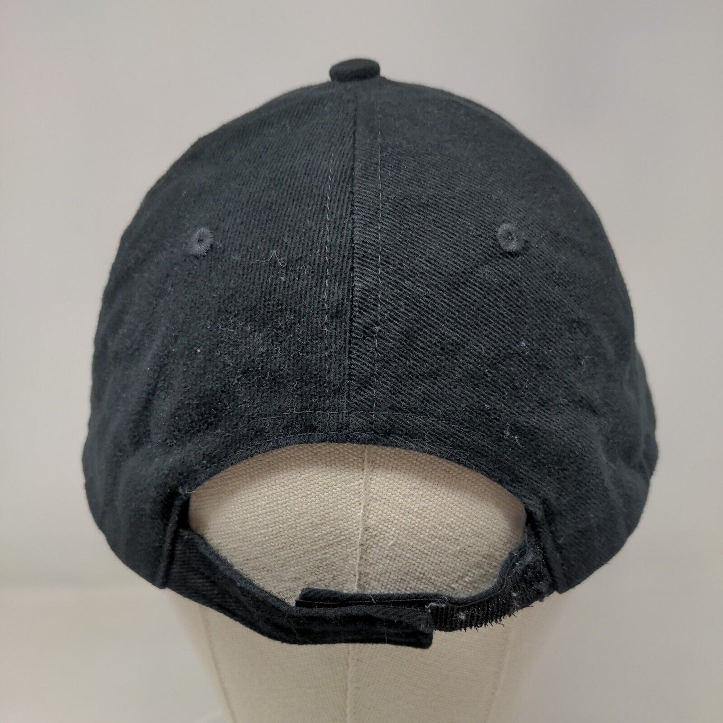 Chevrolet Strapback Hat Black One Size Adjustable Embroidered 6 Panel