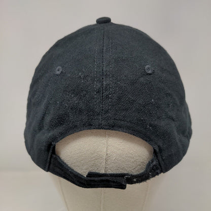 Chevrolet Strapback Hat Black One Size Adjustable Embroidered 6 Panel