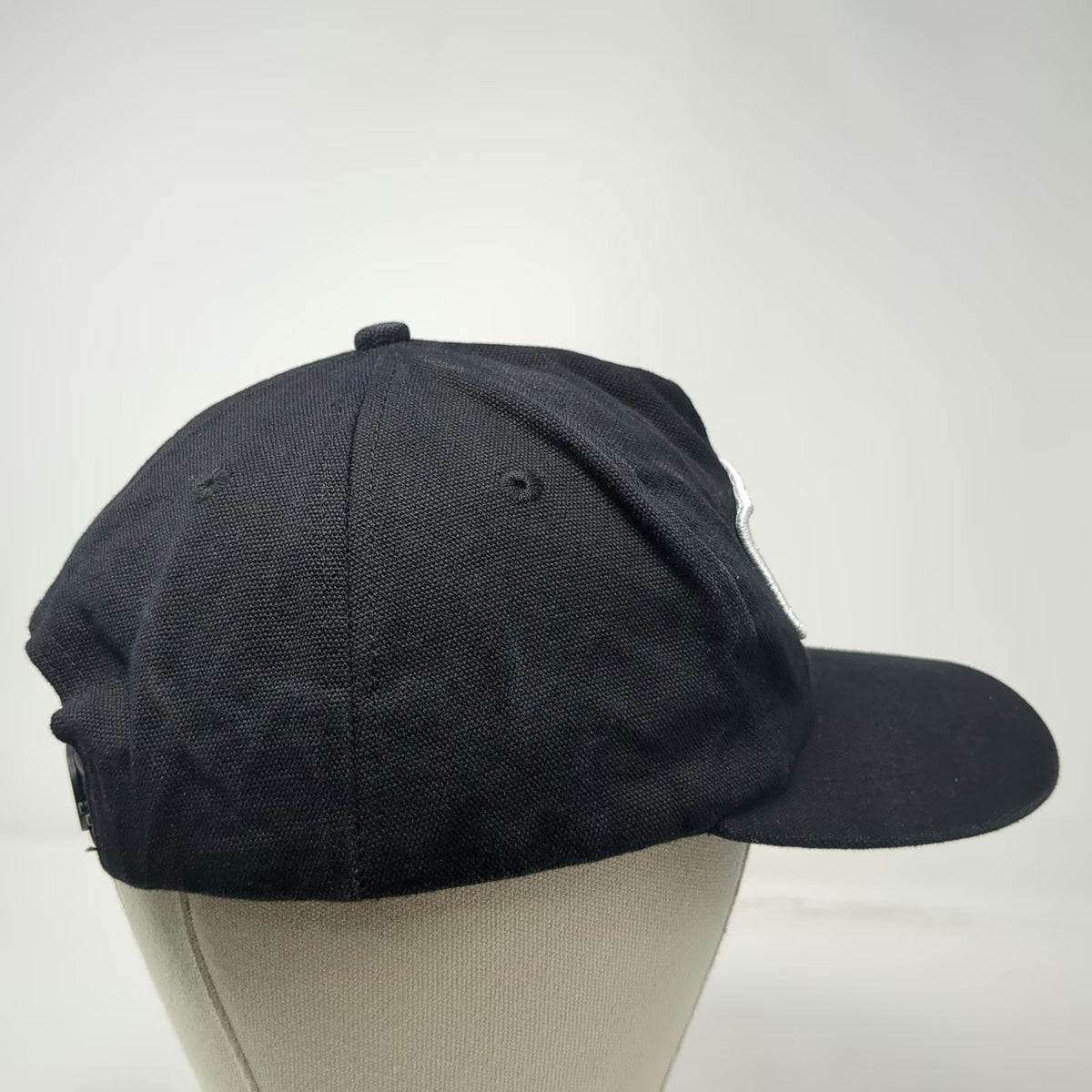 Seager Company 5 Panel Hat Black One Size Snapback Cotton Patch Logo