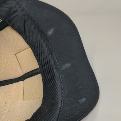 NASA Men's Snapback Mesh Back Hat Black Embroidered Scrambled Eggs Spaceport USA