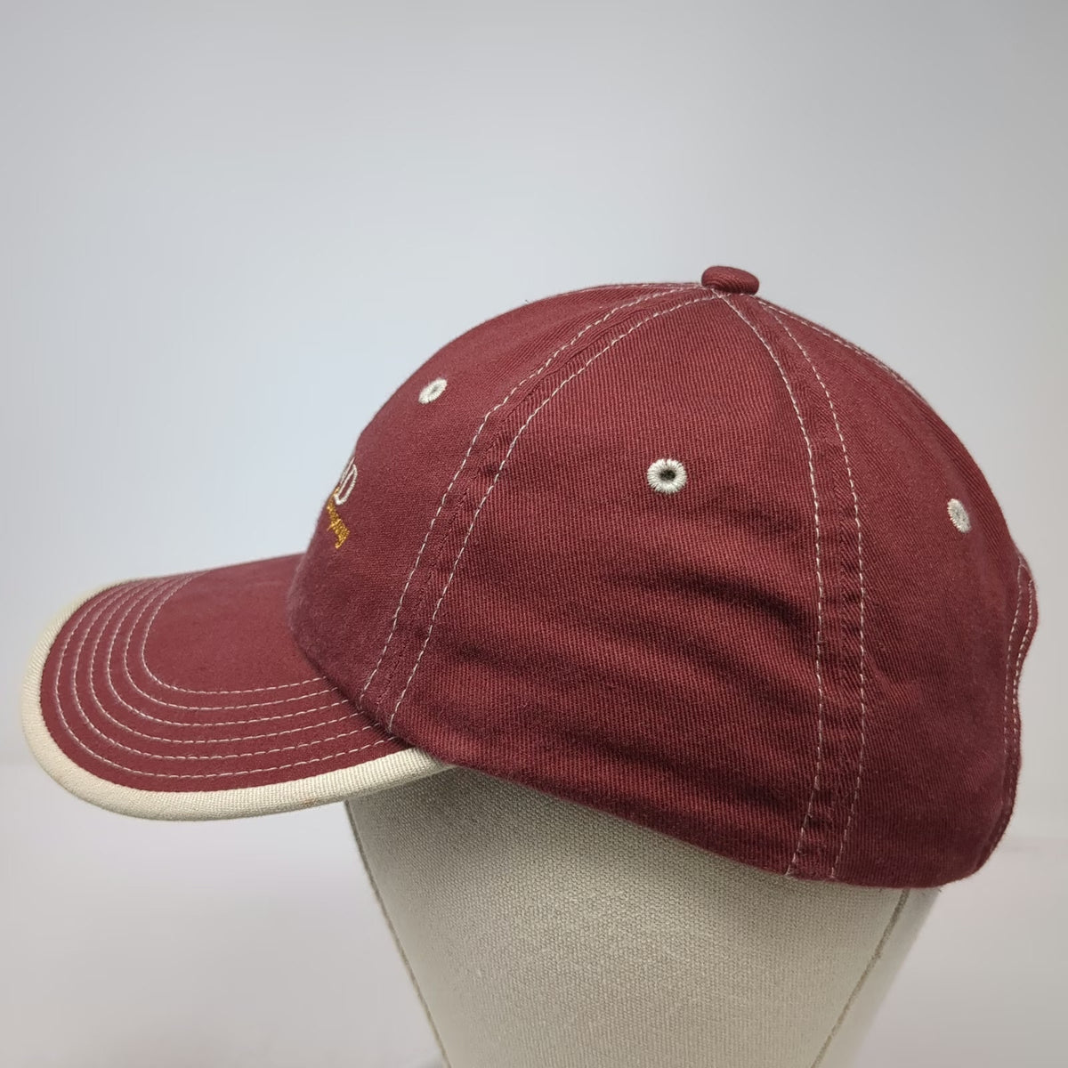 Port Authority Red Baseball Cap OSFM Arrowhead Potato Company Logo Hat Cotton