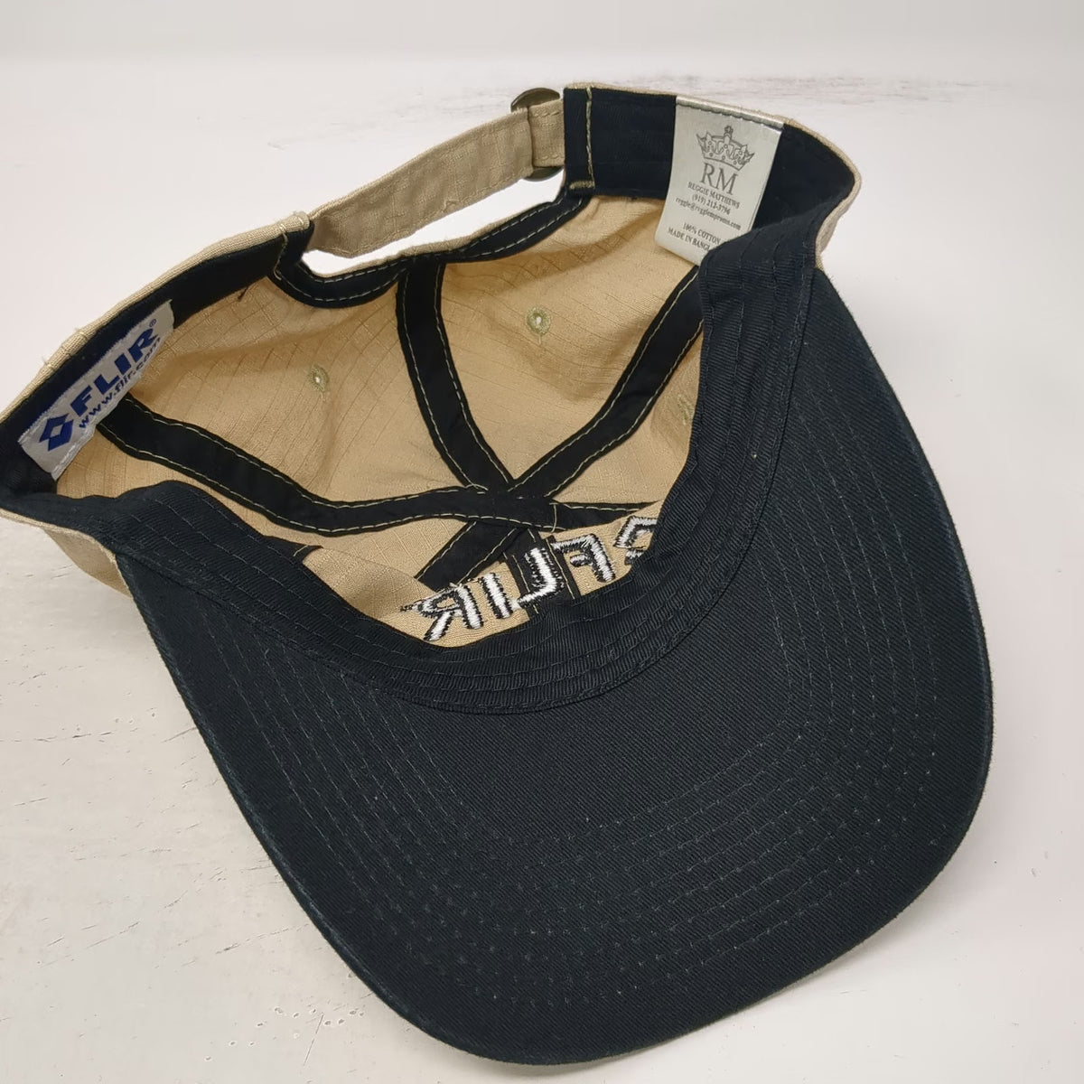 FLIR Baseball Cap Beige One Size Cotton Slideback Adjustable Hat