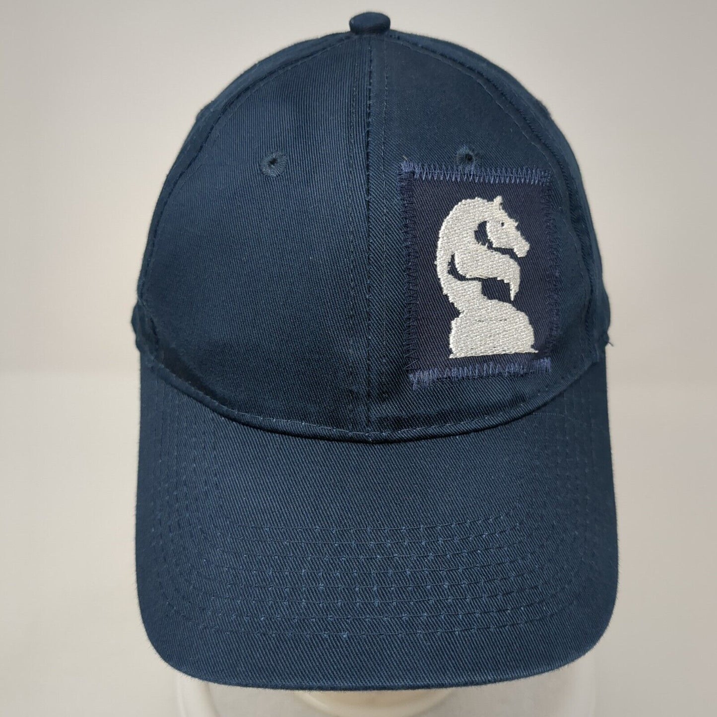 Knight Logo Patch Strapback Hat Blue One Size Port & Company Outdoor
