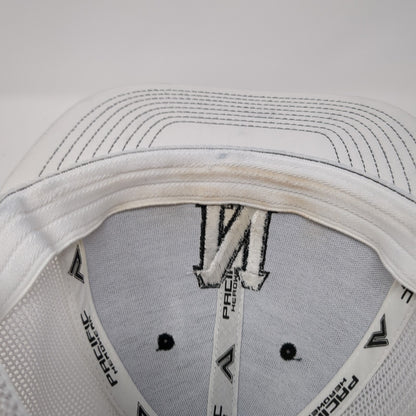 Letter N Fitted Mesh Back Trucker Hat Black 7 3/8 Stretch Colorblock