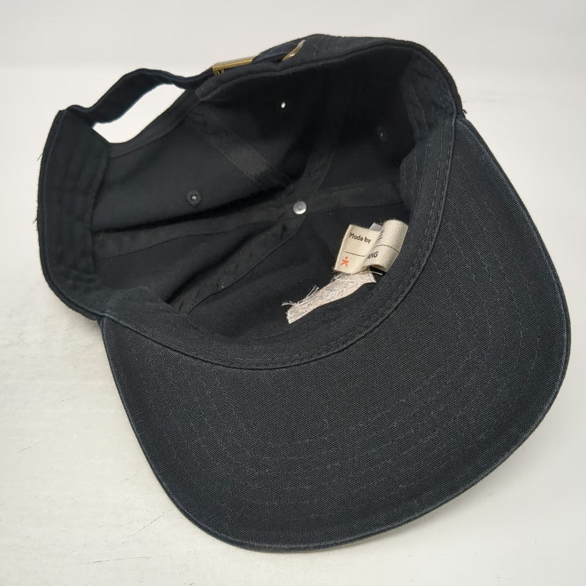 Known Supply Bird & Branch 5 Panel Hat Black One Size Organic Cotton Slideback