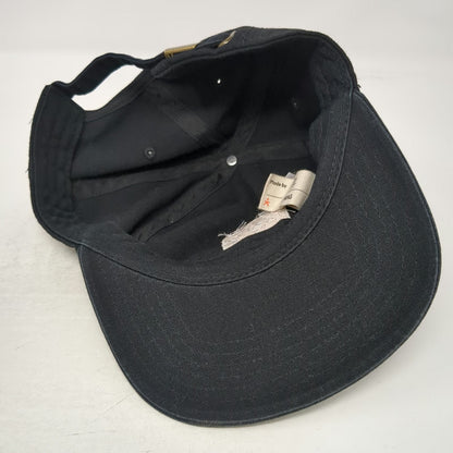 Known Supply Bird & Branch 5 Panel Hat Black One Size Organic Cotton Slideback