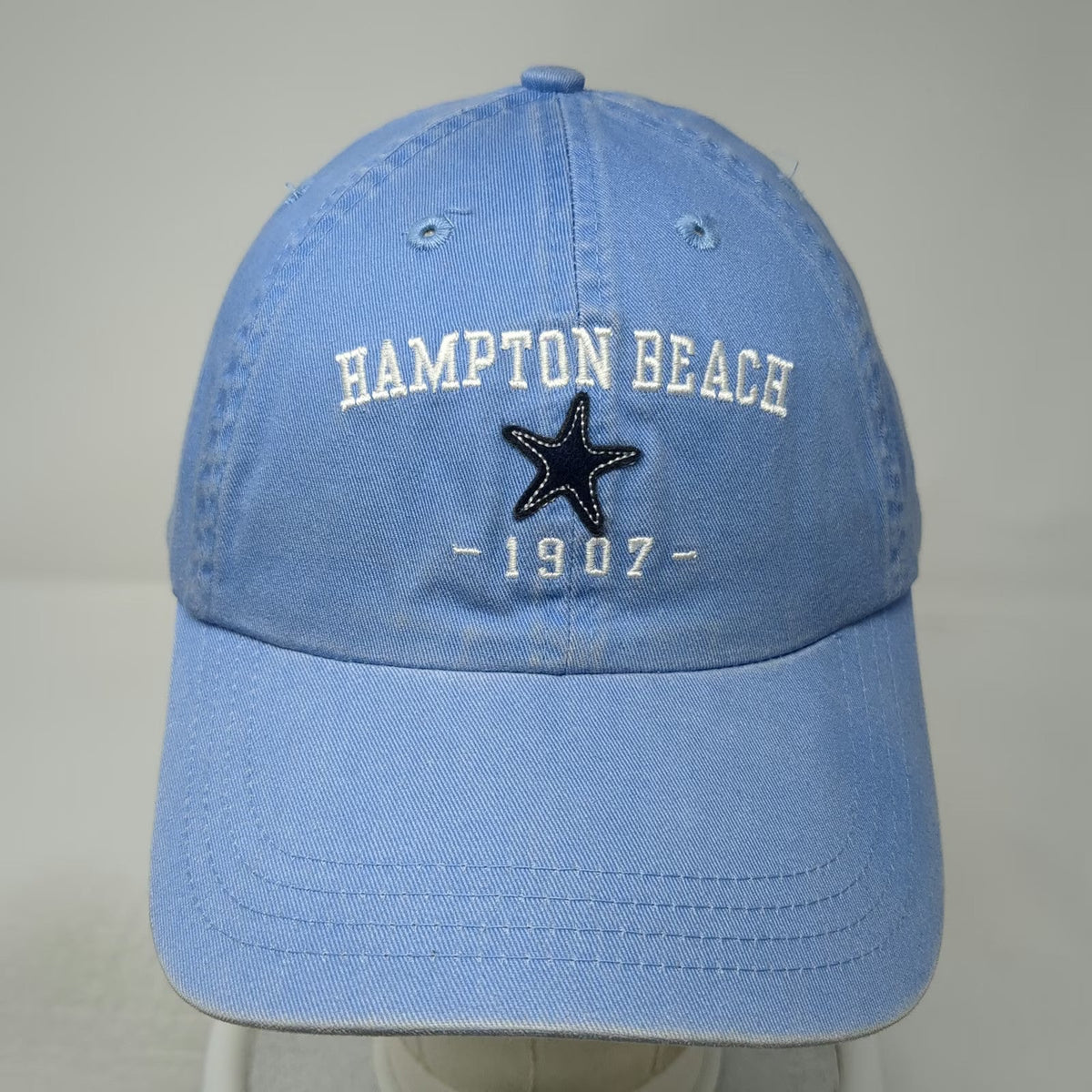 Kate Lord Athletic Cut Hampton Beach Starfish Blue One Size Baseball Cap Hat