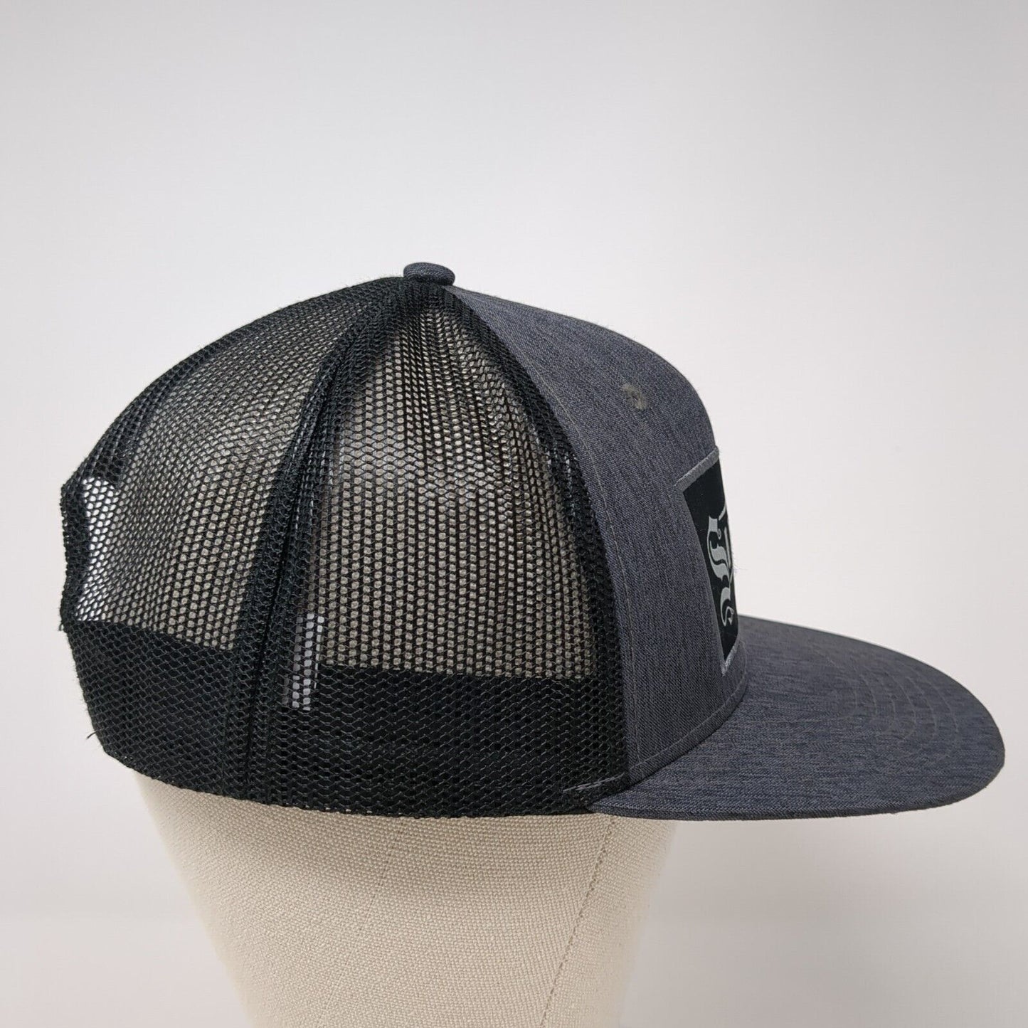 Sinfire Snapback Trucker Hat Gray One Size Adjustable Embroidered Mesh Back