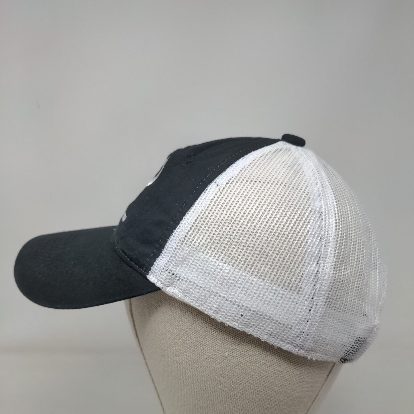 Intimidator Strapback Trucker Hat Black OSFM Adjustable Mesh Back Outdoor Cap