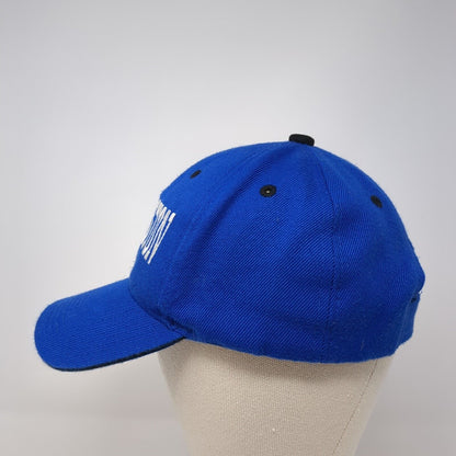 Washington Strapback Hat Blue One Size Adjustable Embroidered 6 Panel