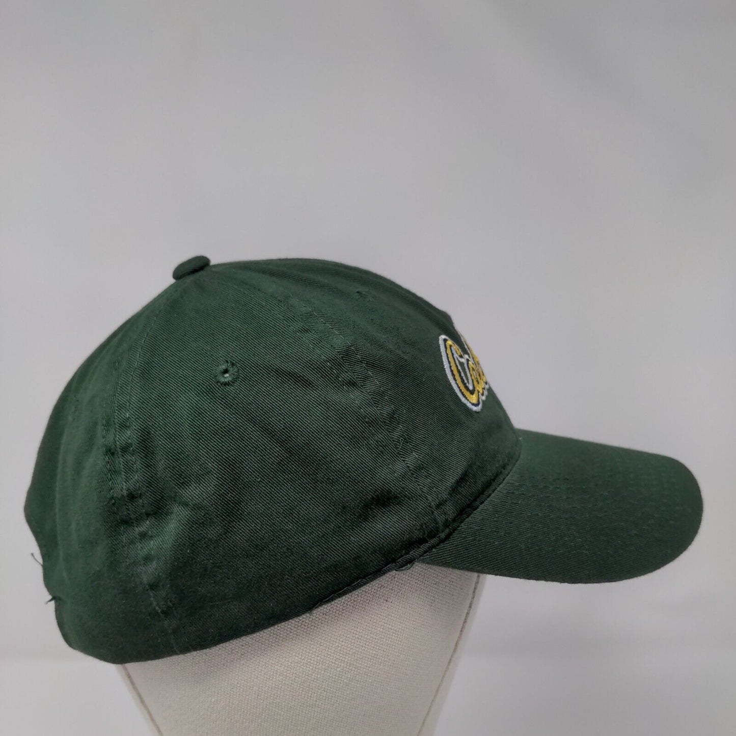 Cabela's Slideback Hat Green OSFM Adjustable Embroidered 6 Panel