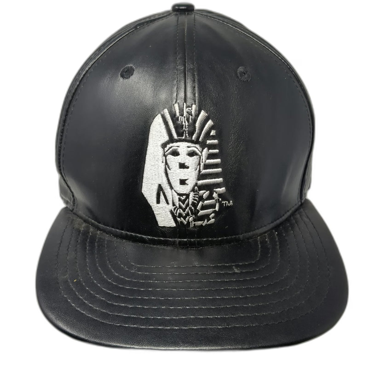 Last Kings Snapback Black One Size Pharaoh King Tut Egyptian Vegan Leather Hat
