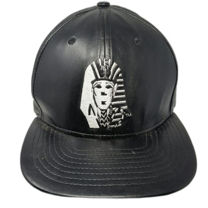 Last Kings Snapback Black One Size Pharaoh King Tut Egyptian Vegan Leather Hat