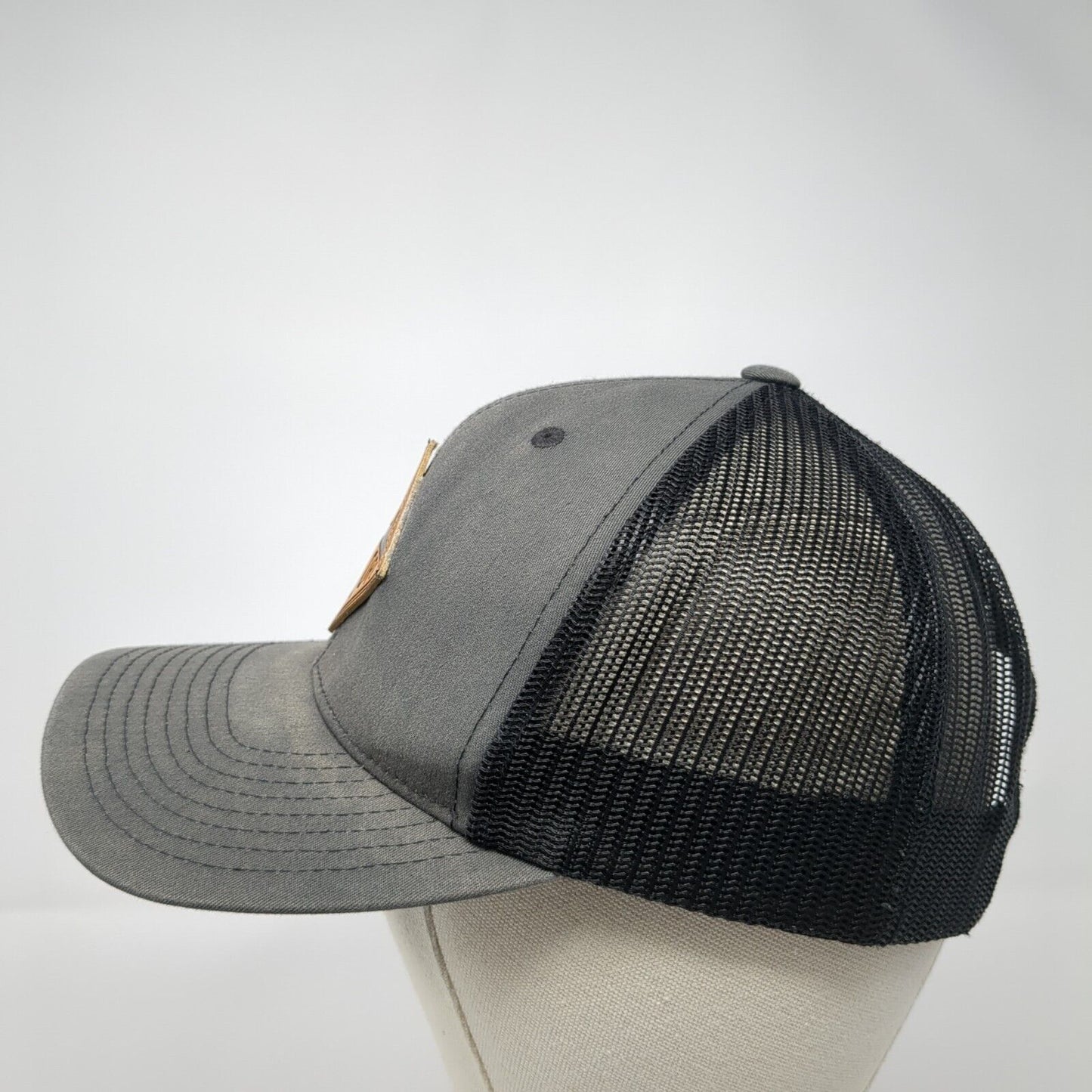 Explore Idaho Patch Snapback Trucker Hat Gray One Size Mesh Back