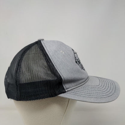 Port Authority Men's Snapback Mesh Back Hat Gray St Augustine Sharks Embroidered