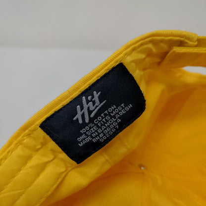 Love On Strapback Hat Yellow OSFM Adjustable Embroidered 6 Panel Hit Cotton
