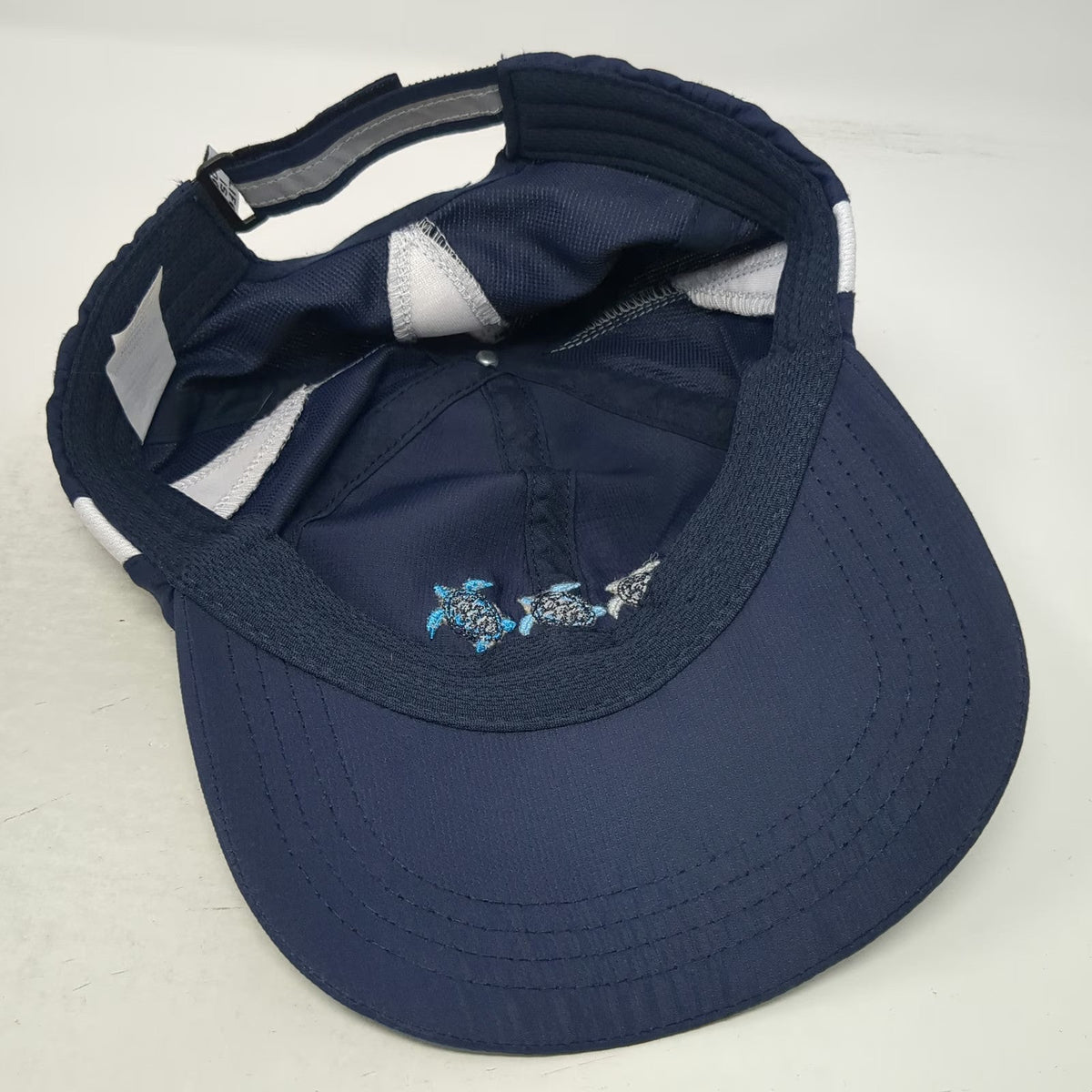 Life is Good Baseball Cap Blue One Size Sea Turtle Mesh Reflective Strap Hat