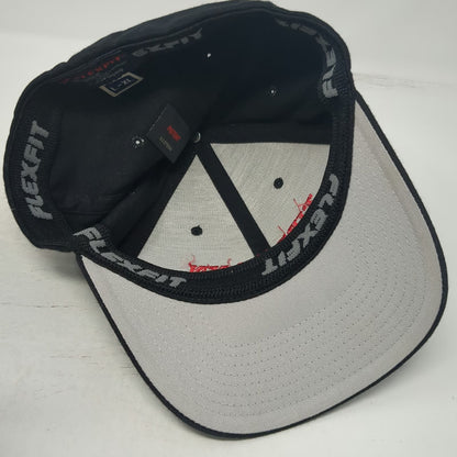 Flexfit Baseball Cap Black XL Tippmann Paintball Embroidered Logo Fitted Hat