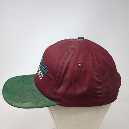 Bud Light Red Green Hat Snapback One Size Beer Logo Embroidered Anheuser Busch