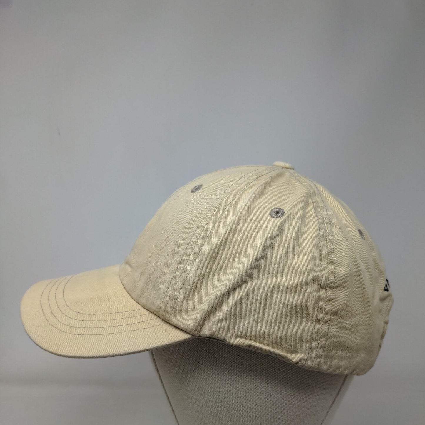 Vineyard Vines Slideback Hat Tan One Size Adjustable Embroidered Vented Holes