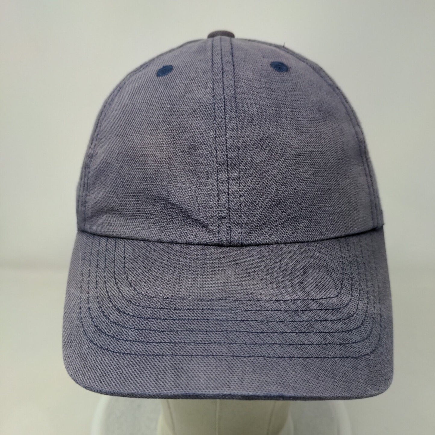 Imperial Slideback Hat Blue OSFM Adjustable Solid 6 Panel Blank
