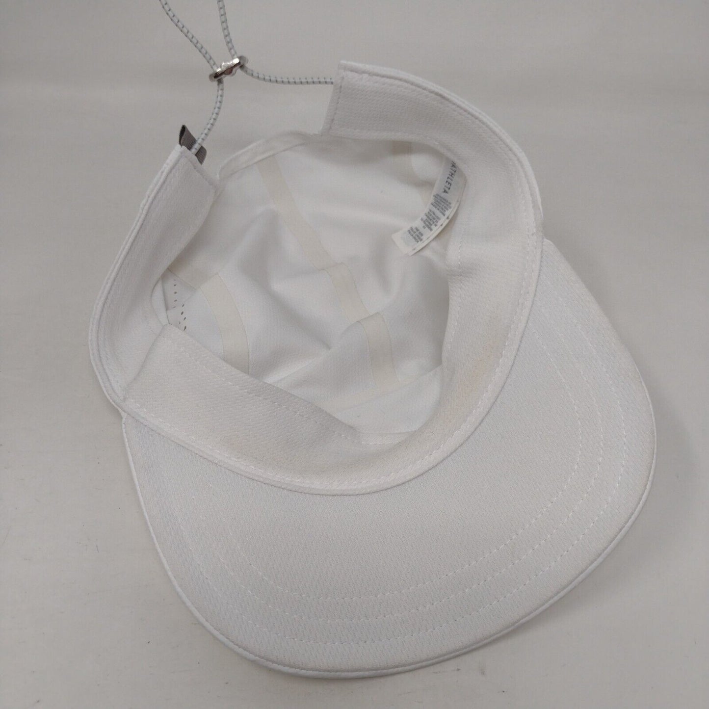 Athleta 5 Panel Ultra Light Run Cap White One Size Adjustable Breathable Blank