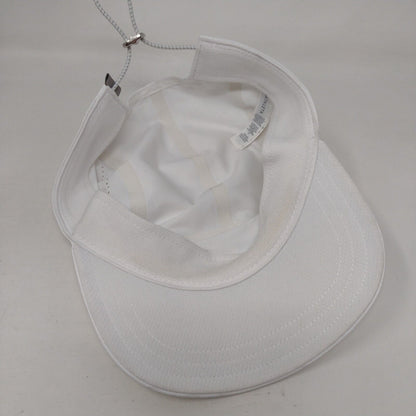 Athleta 5 Panel Ultra Light Run Cap White One Size Adjustable Breathable Blank