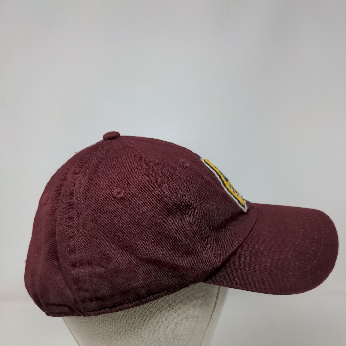 Aeropostale Snapback Hat Red OS Adjustable Embroidered Vented Holes 6 Panel