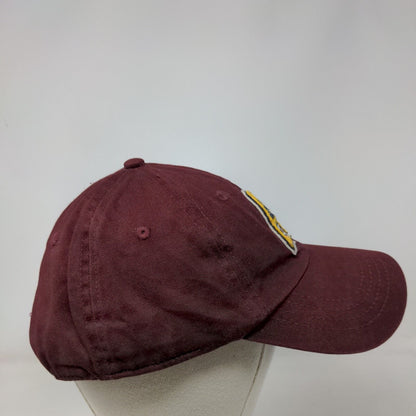 Aeropostale Snapback Hat Red OS Adjustable Embroidered Vented Holes 6 Panel