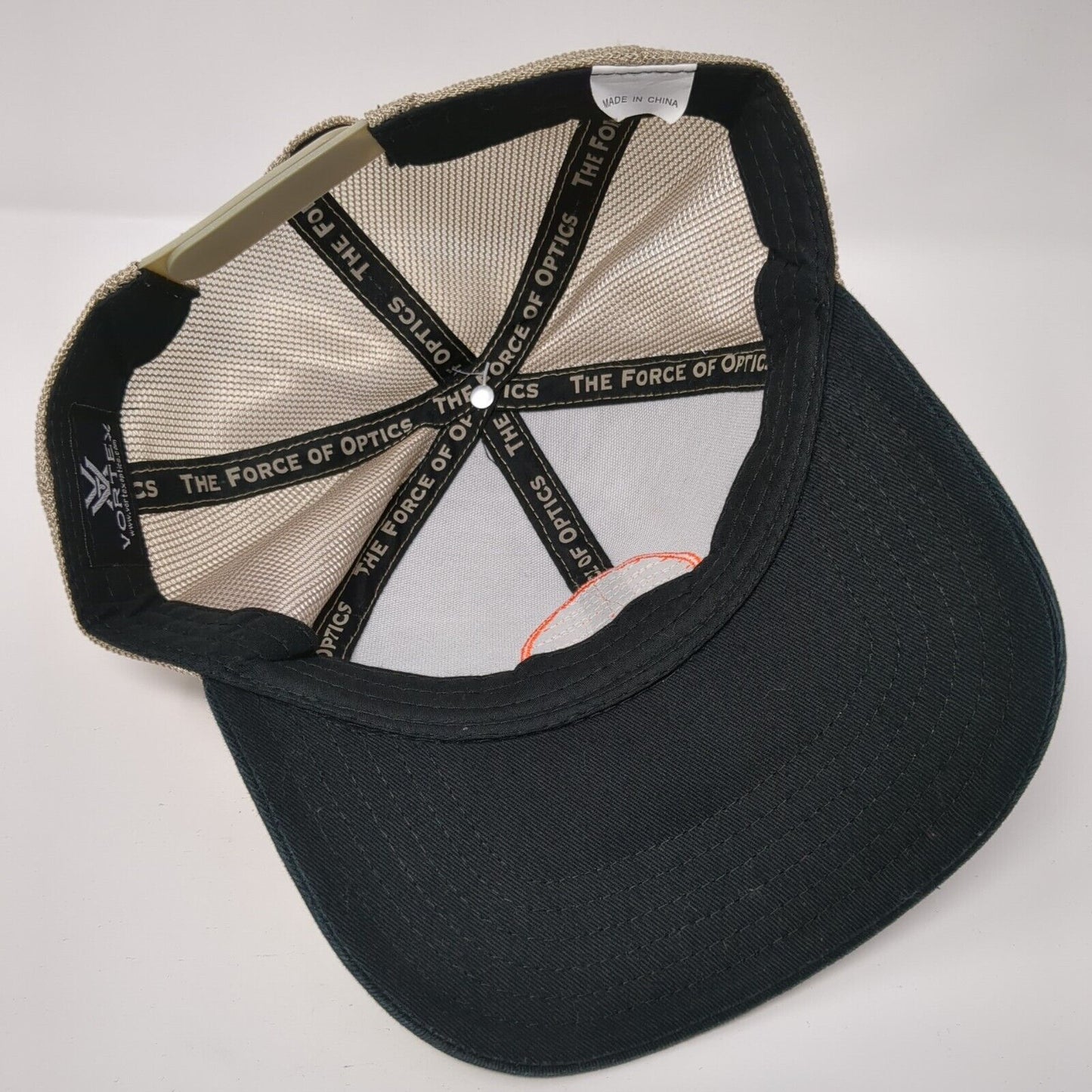 Vortex Snapback Trucker Hat Gray One Size Adjustable Mesh Back 6 Panel