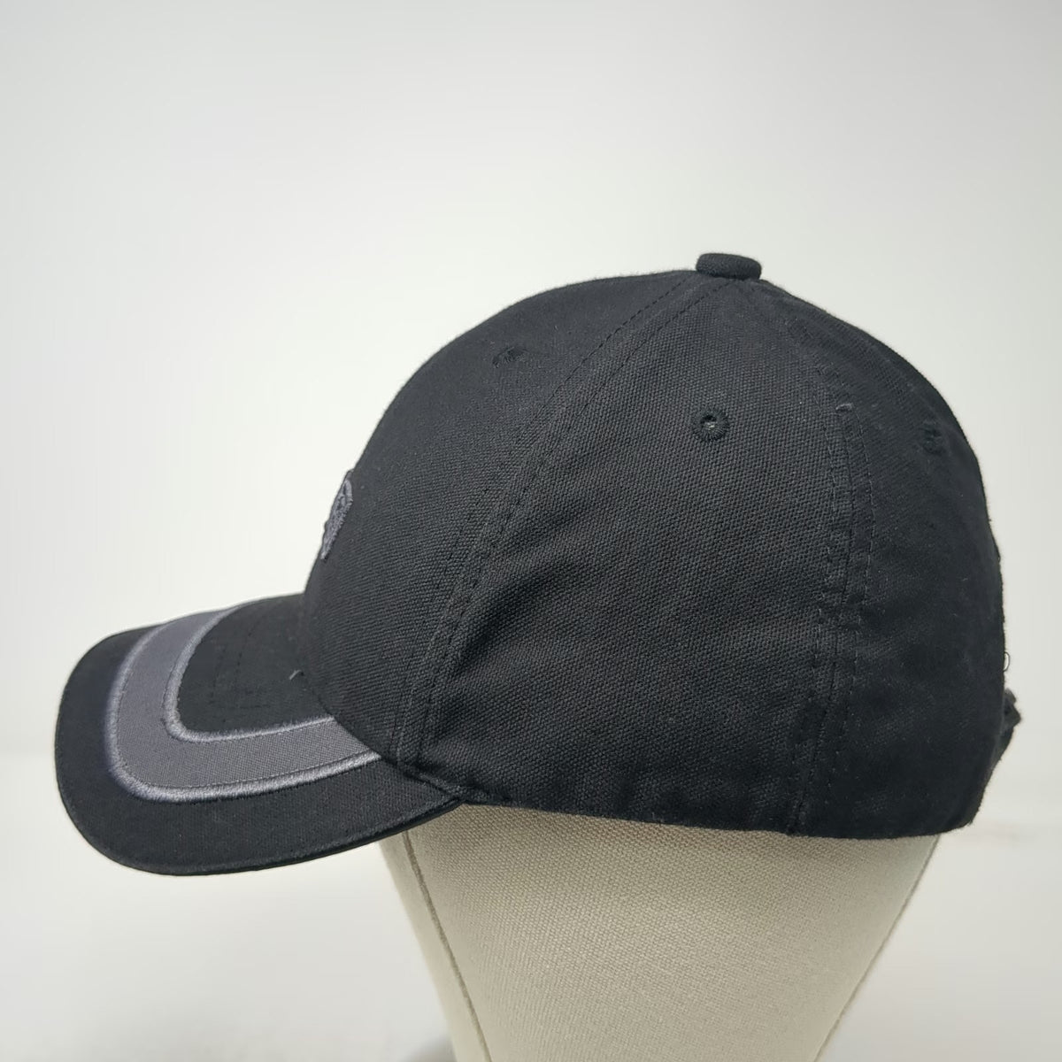 5.11 Tactical Baseball Cap Black One Size Strapback Gray Bill Accent Logo Hat