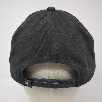 Hurley Snapback Hat Black One Size Adjustable 6 Panel The Classics Yupoong